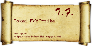 Tokai Fürtike névjegykártya
